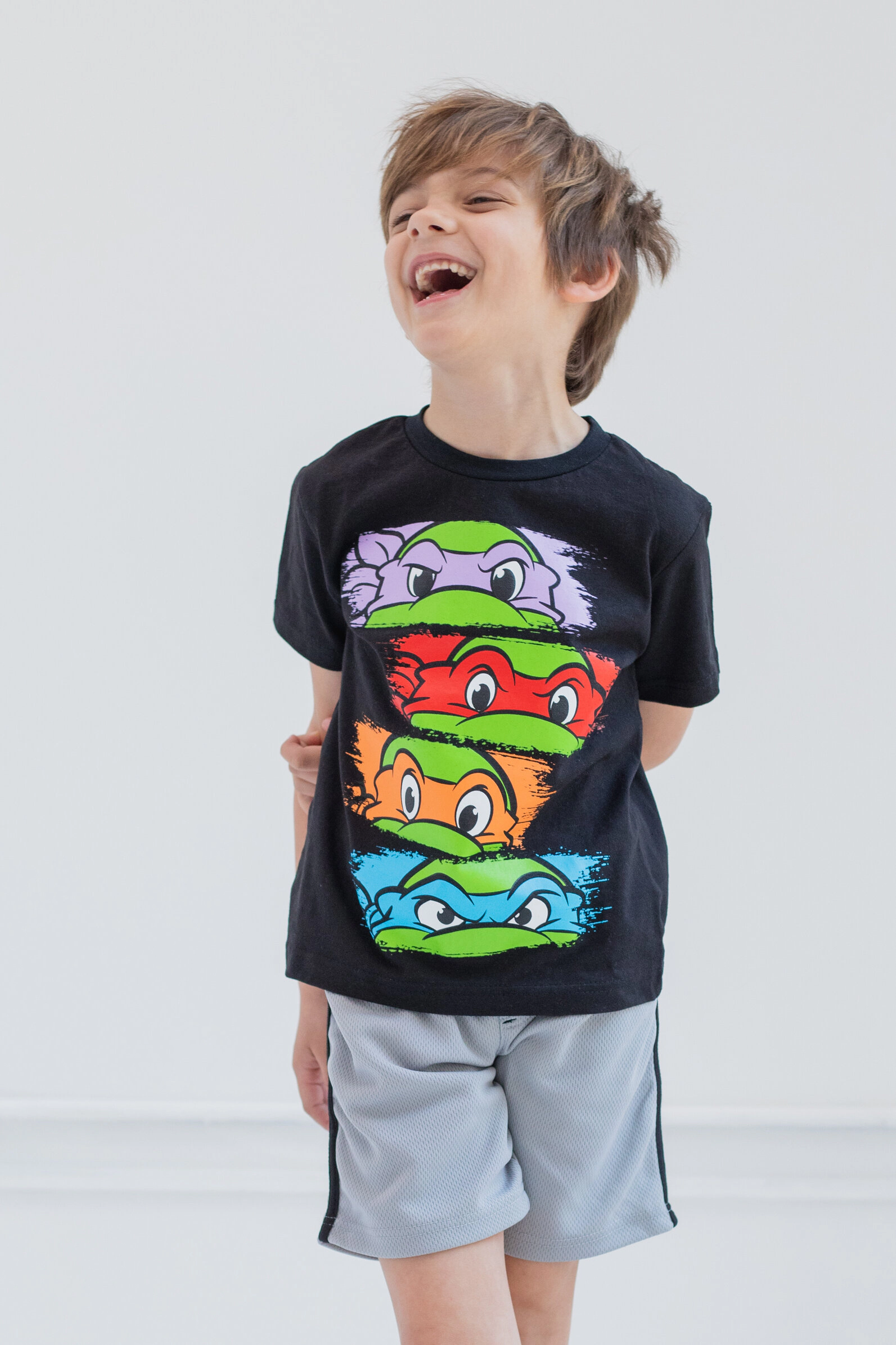 Nickelodeon Teenage Mutant Ninja Turtles Boys' 3-Pack Short Sleeve Graphic T-Shirts