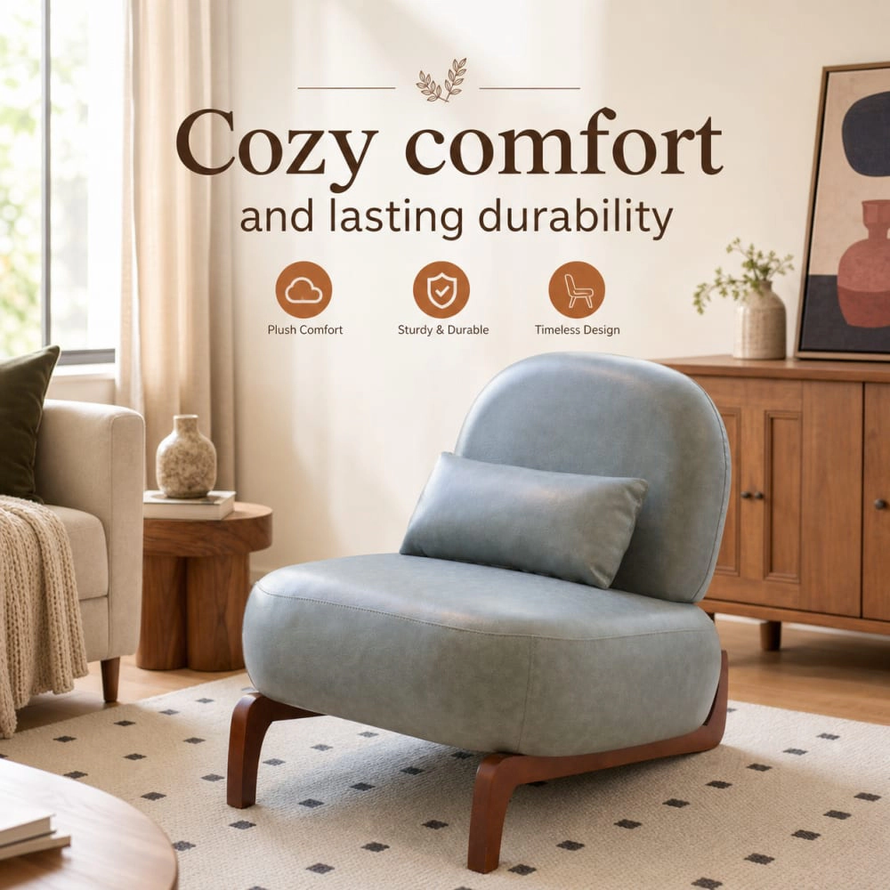 GOODSILO Upholstered Fabric Accent Chair