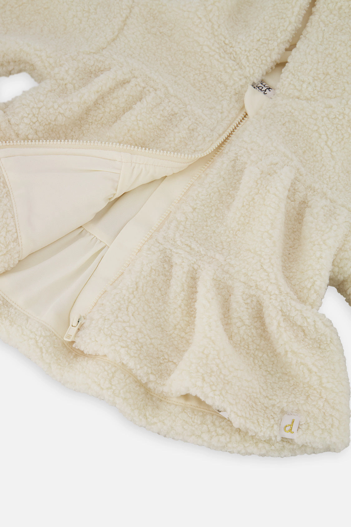 Deux par Girls Hooded Zip Sherpa Jacket