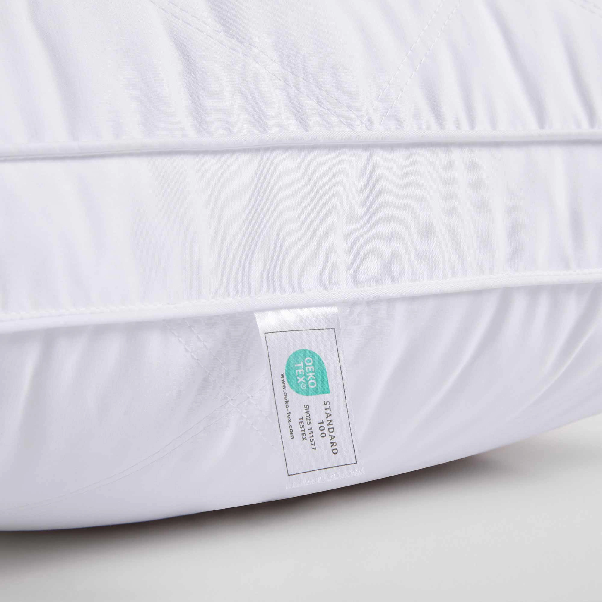 PEACENEST Diamond Quilted High Loft Goose Feather Pillow Set