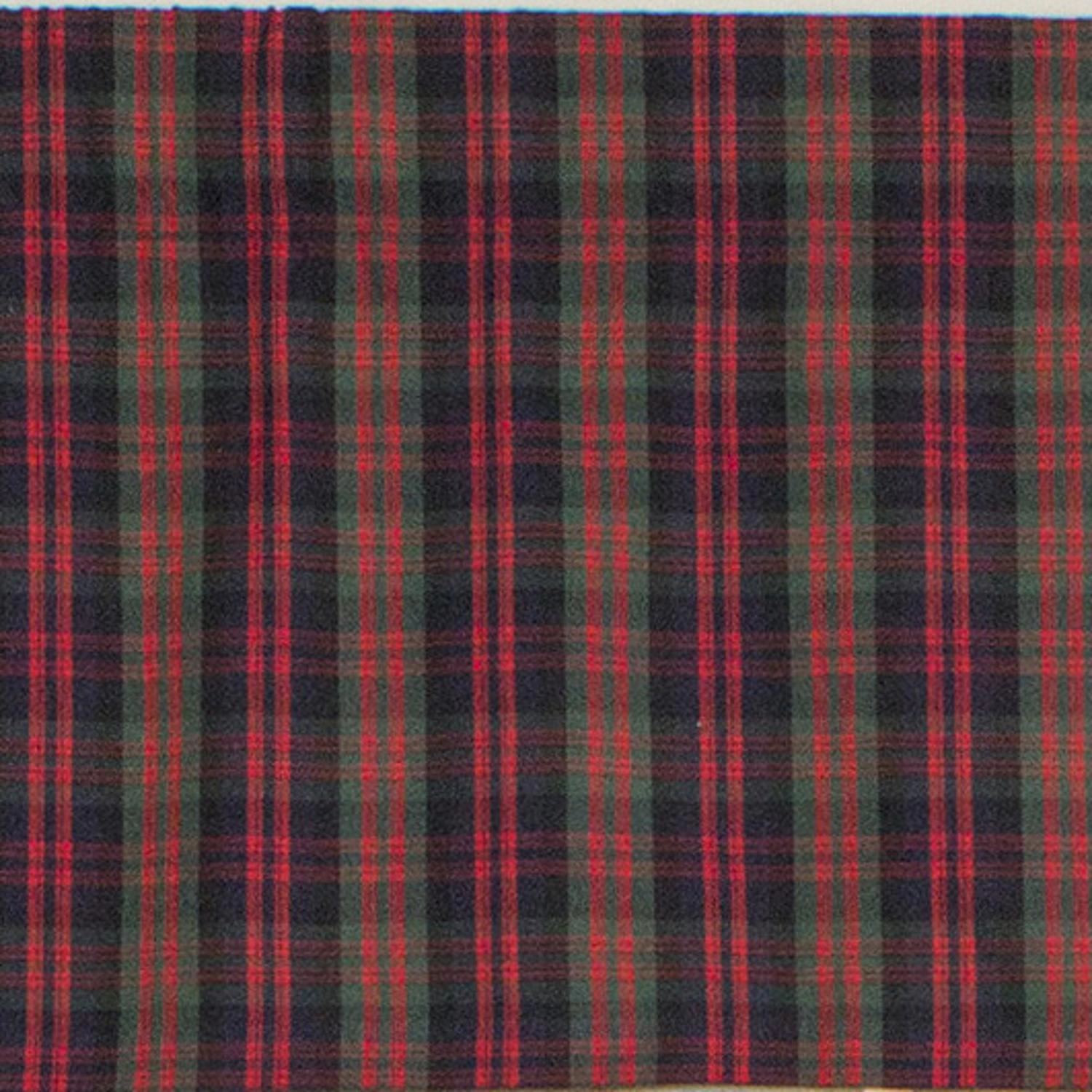 RLF Home Timeless Plaid Tailored 100% Cotton with Fully Lined 3" Rod Pocket Valnance for Windows 50" x 14" Multi