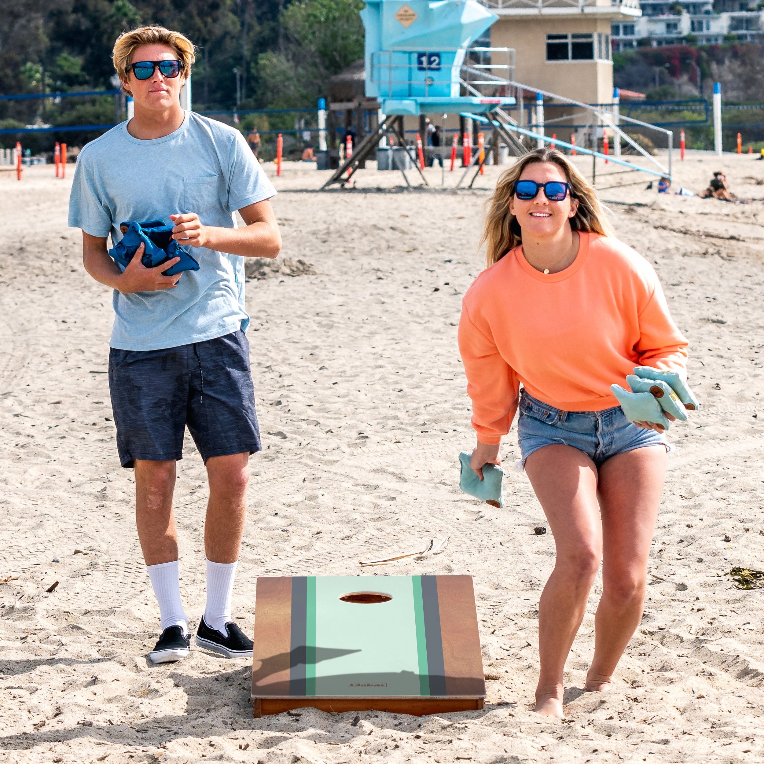 Elakai Gidget Surf Mahogany Pathfinder Cornhole Boards