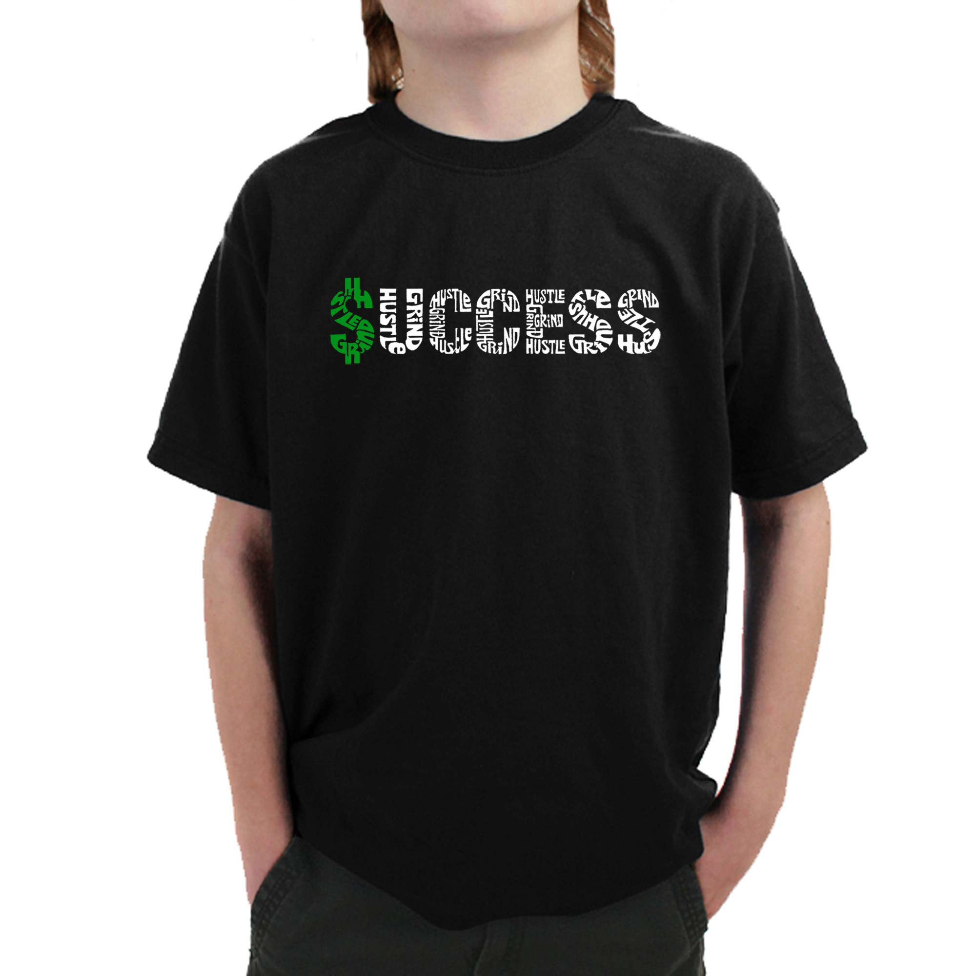 LA Pop Art Boy's Word T-Shirt - Success