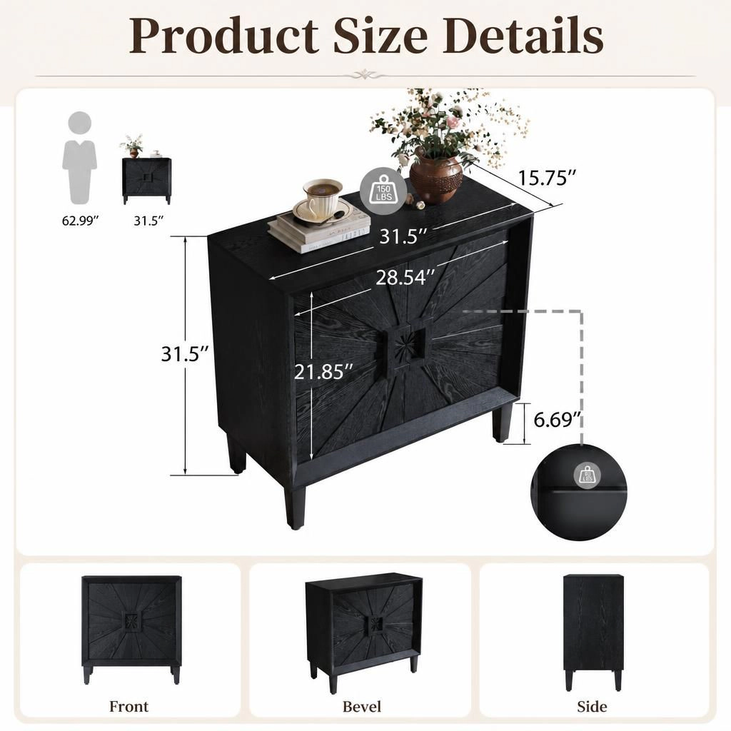 GOODSILO Compact Freestanding Indoor Storage Cabinet