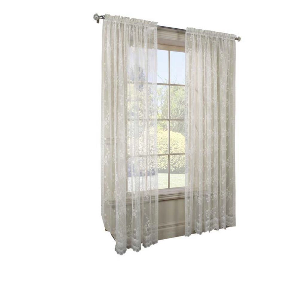Commonwealth Habitat Mona Lisa Jacquard Lace Tailored Sheer Panel - Shell