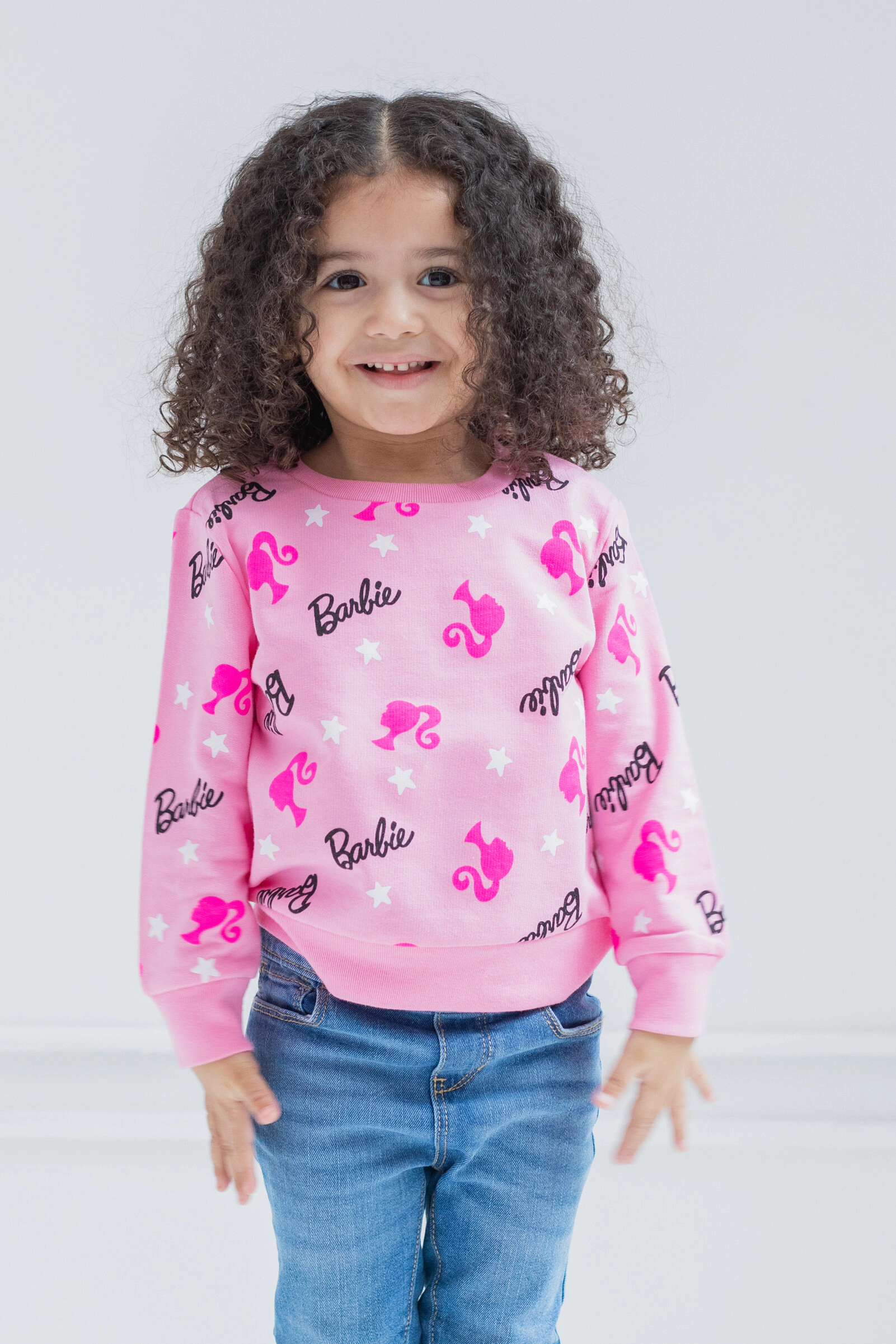 Barbie Girls' Crewneck Sweatshirt