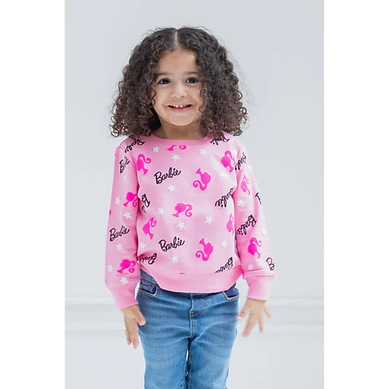 Barbie Girls' Crewneck Sweatshirt