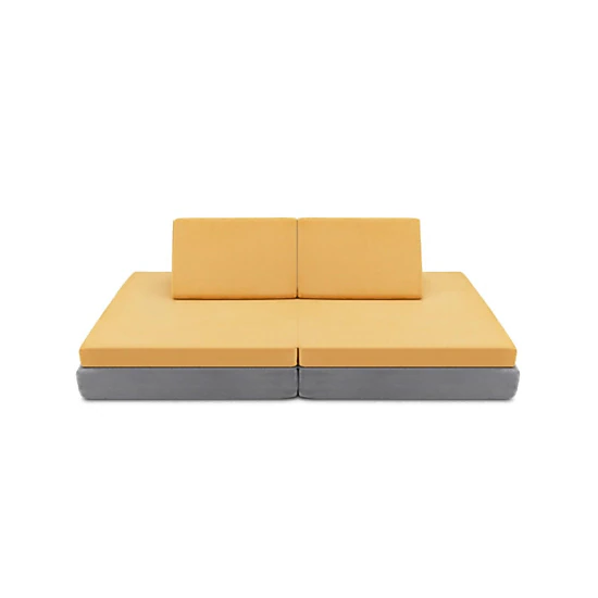 Hivvago 4 Pieces Convertible Kids Couch Set With 2 Folding Mats
