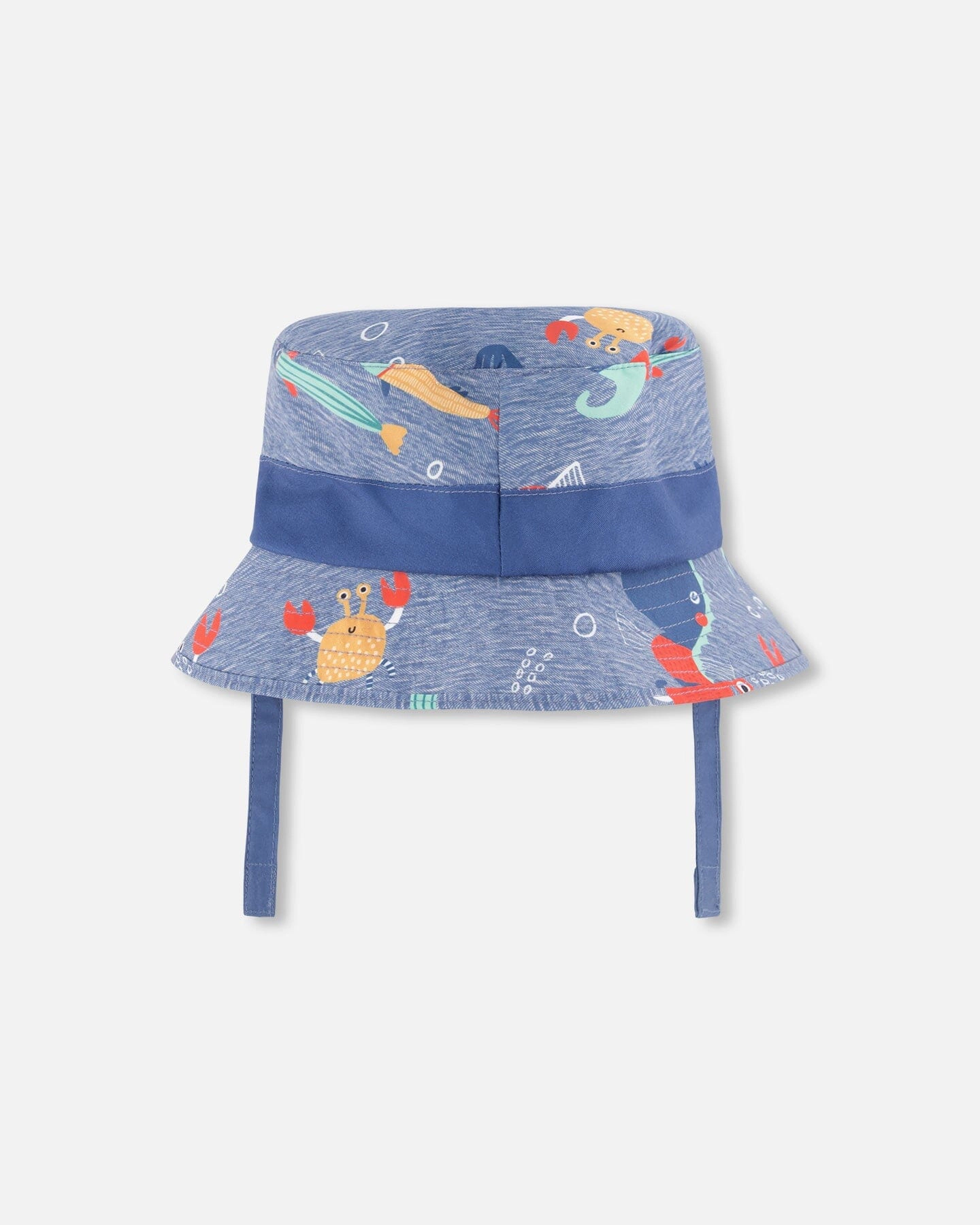 Deux par Boys Recycled Polyester Beach Hat Marine Animal Print