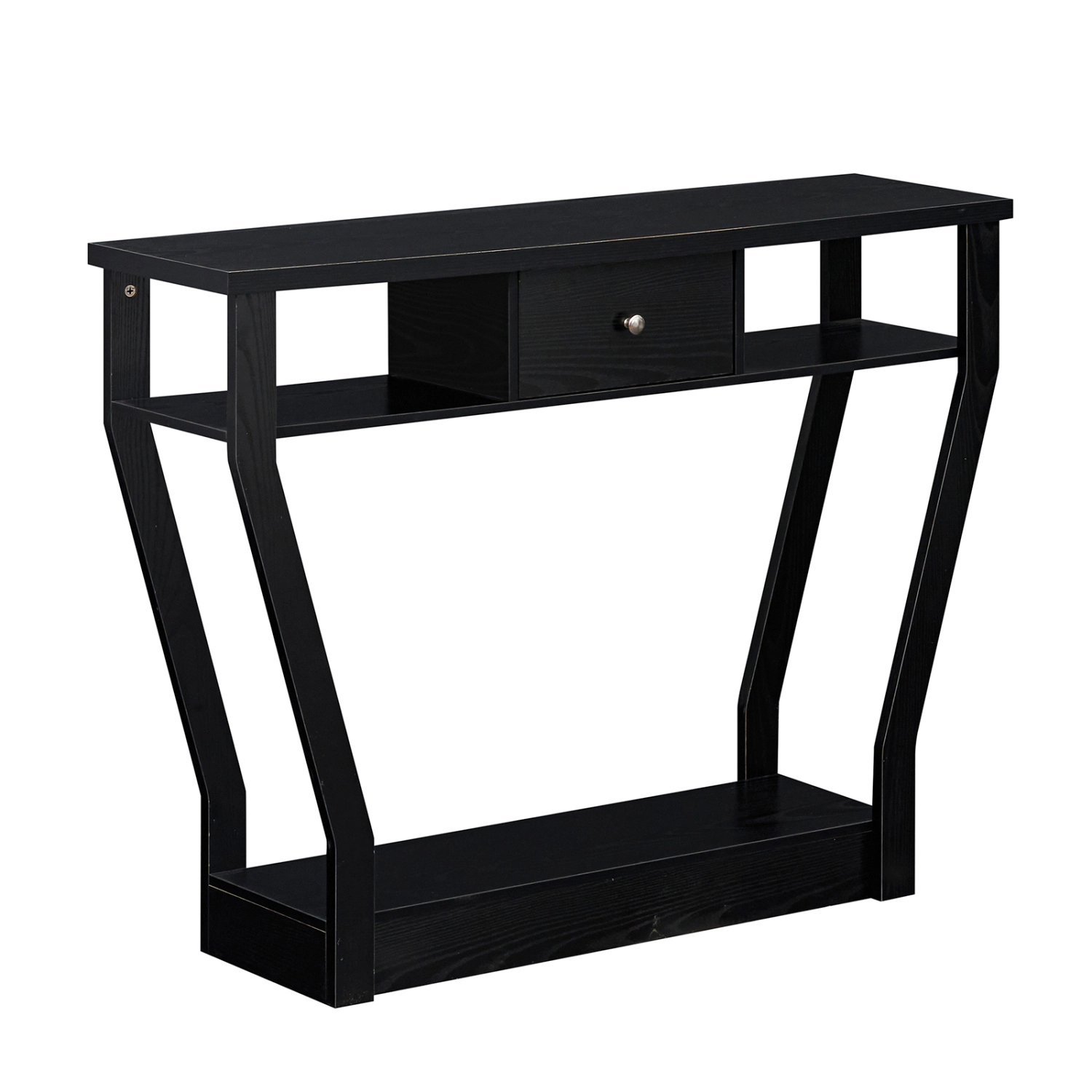 Hivvago Modern Console Table with Drawer and Open Shelf