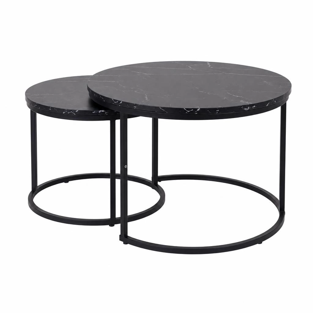 GOODSILO Functional Multi-Use Wood and Metal Flat Accent Table