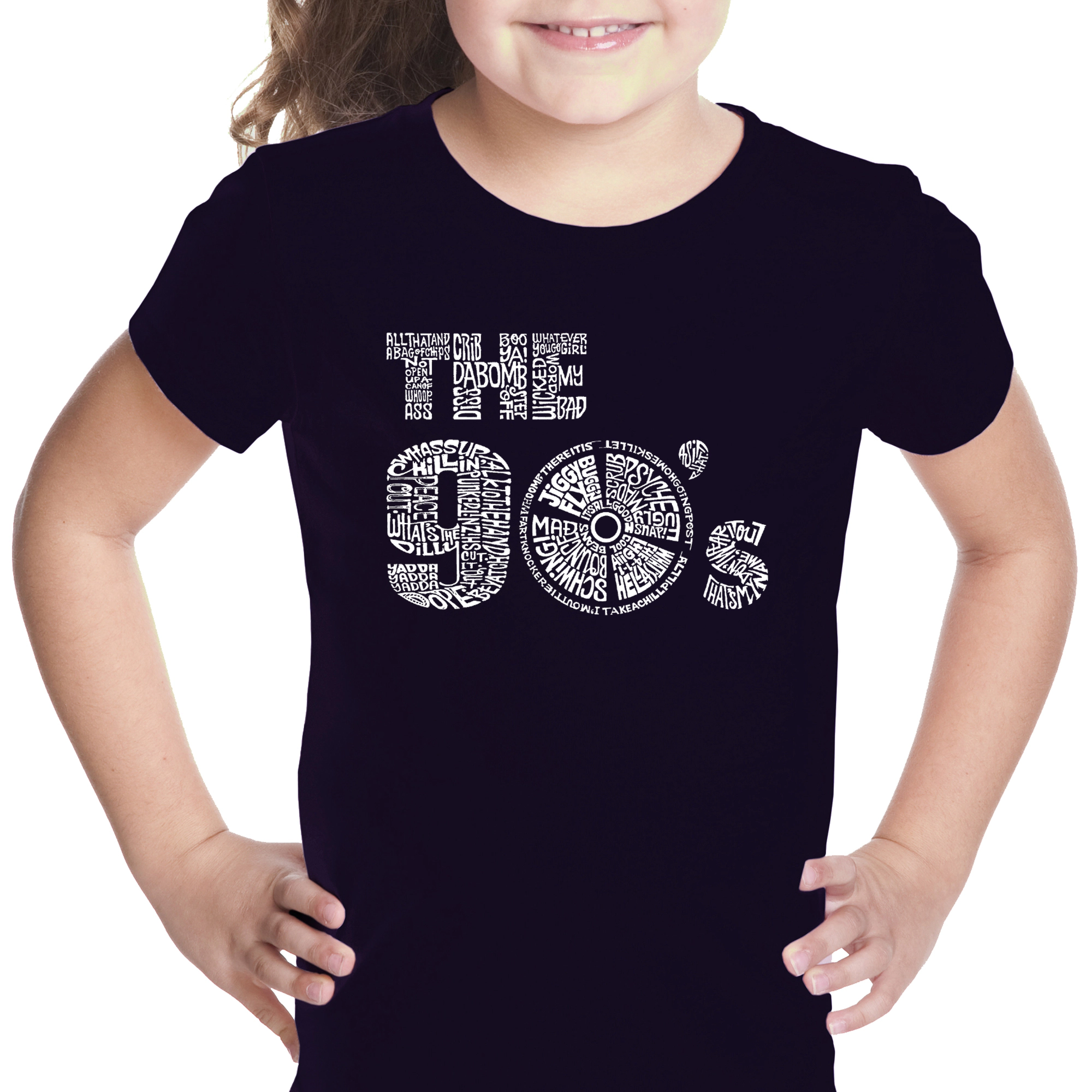 LA Pop Art Girls Word T-Shirt - 90S