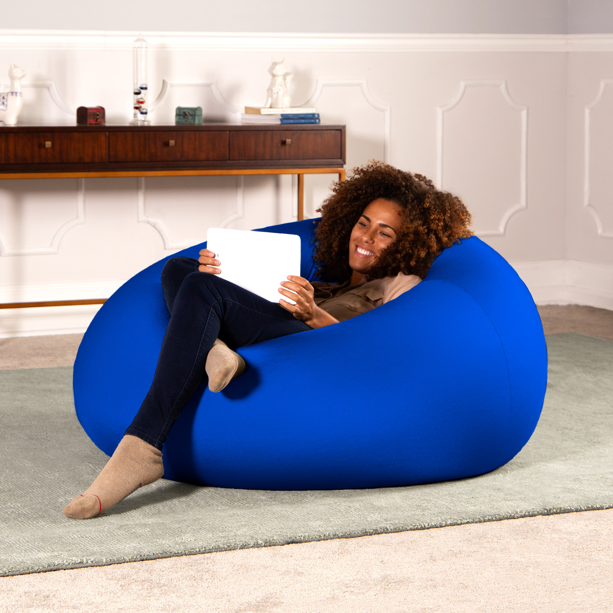 Jaxx Nimbus Therapeutic Sensory Bean Bag Chair – Cloud-Like Adjustable Body Pod Design for Ergonomic Relief and Comfort