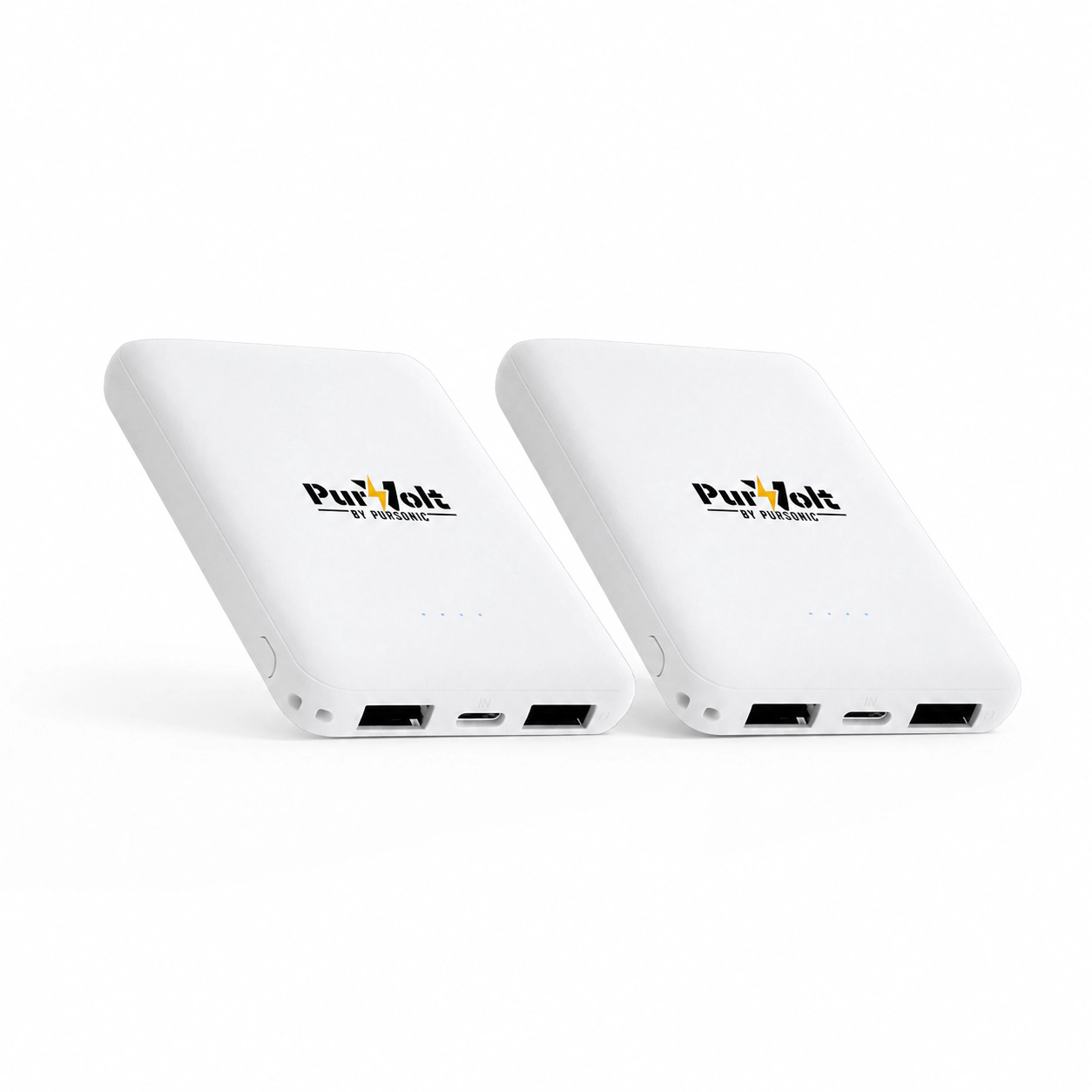 Pursonic Ultra-Compact Wireless Power Bank 2 Pack –  5000mAh Portable Wireless Chargers with 5W Wireless Output