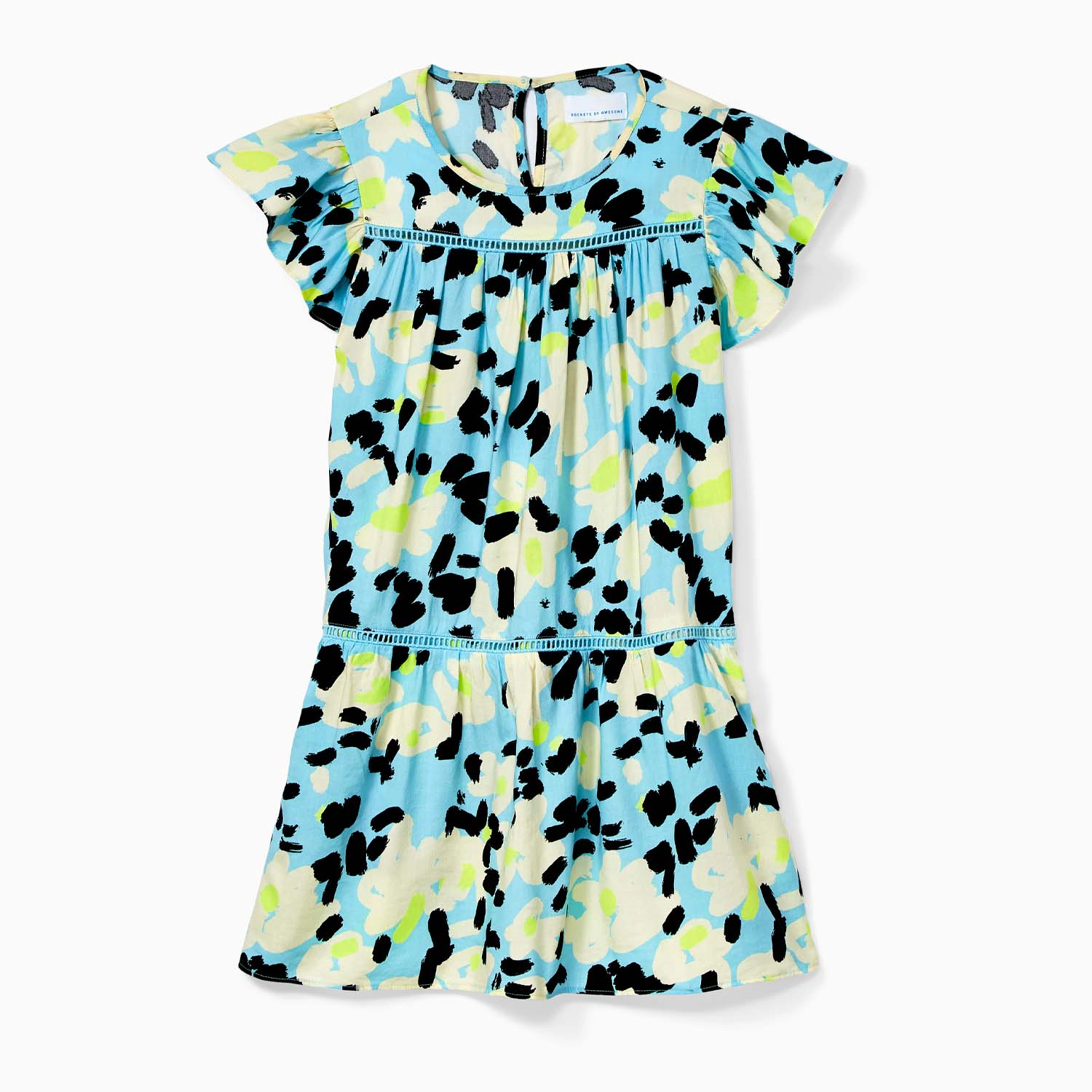 Rockets of Awesome Floral Drop Waist Dress for Girls