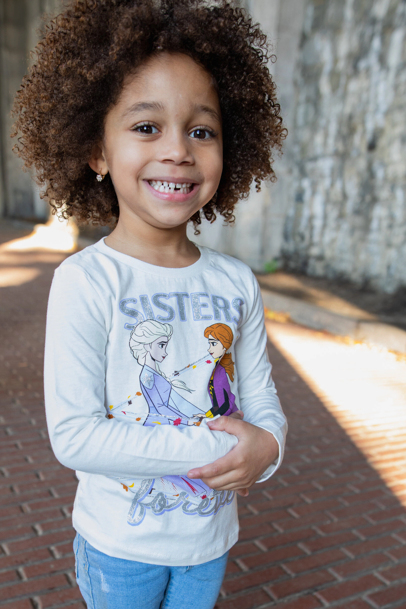 Disney Frozen Girls' 3-Pack Glitter Long Sleeve Tees