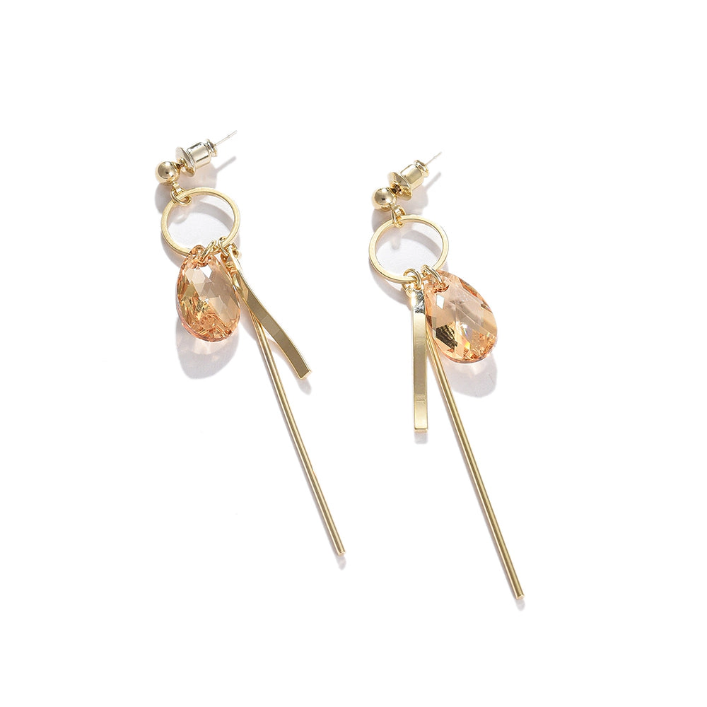 SOHI Women's Gold Santorini Drop Earrings