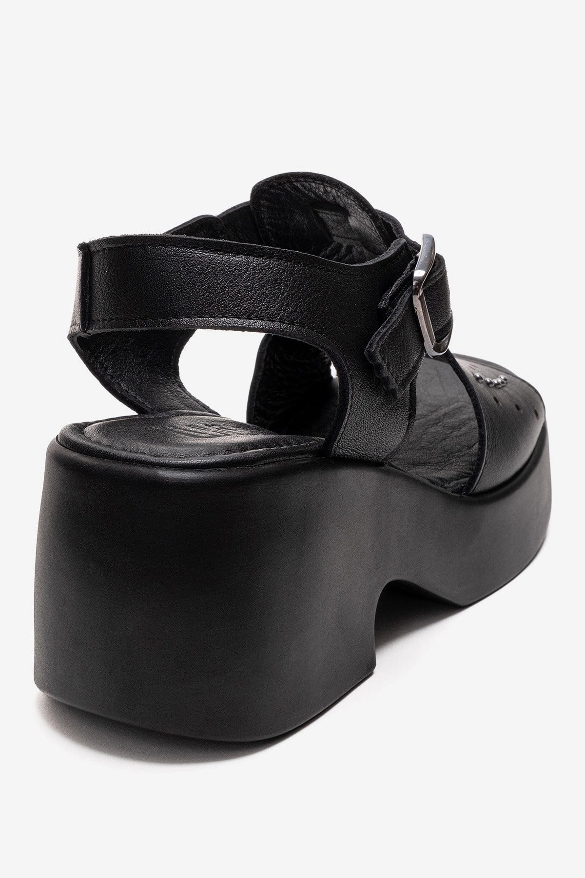 Forever & Always Womens Romina Leather Platform Sandals
