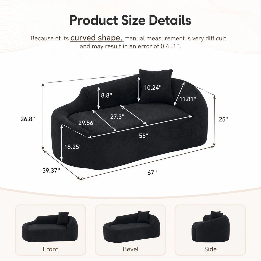 GOODSILO Comfortable Large Floor Lazy Sofa Bean Bag Chair