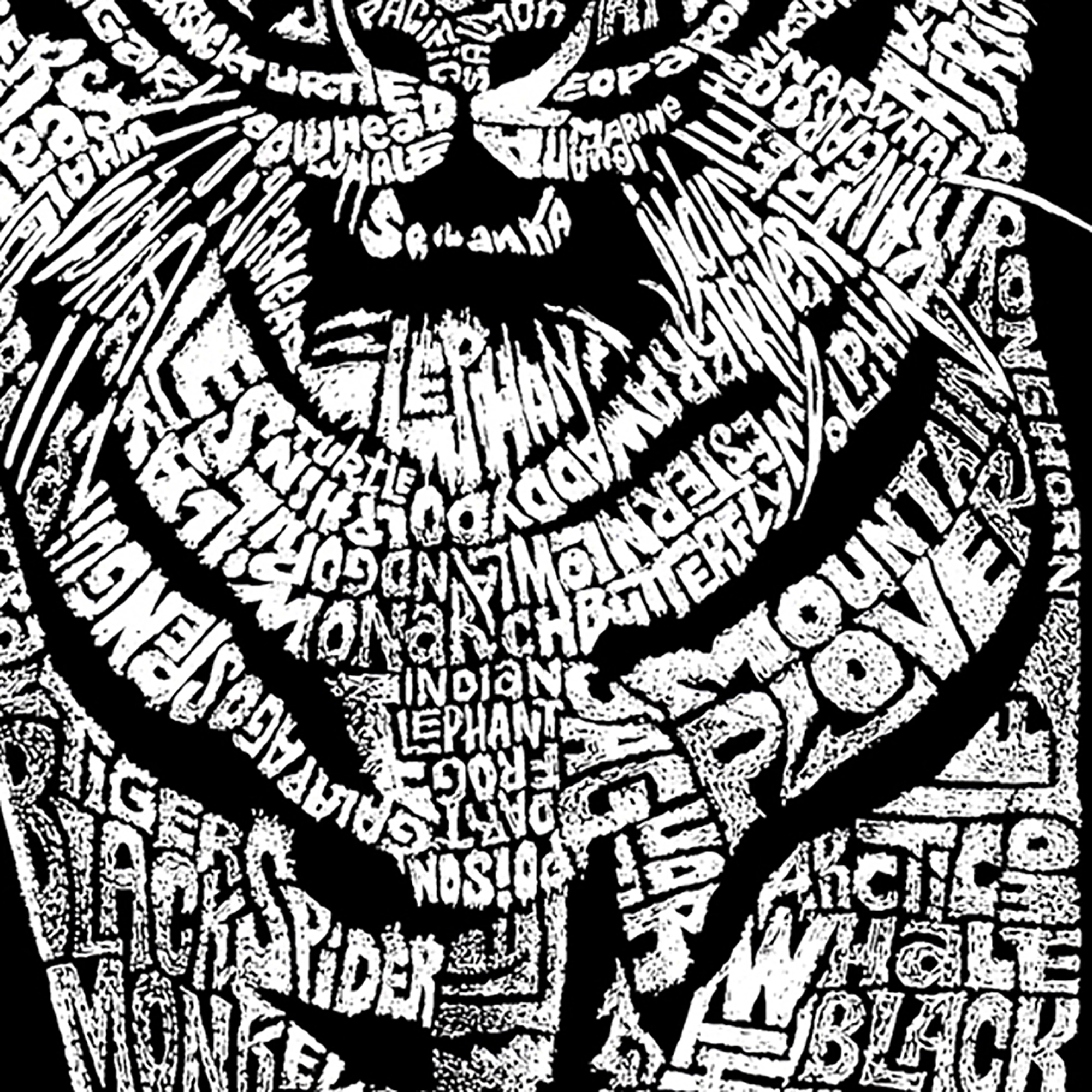 LA Pop Art Men's Word T-Shirt - Tiger