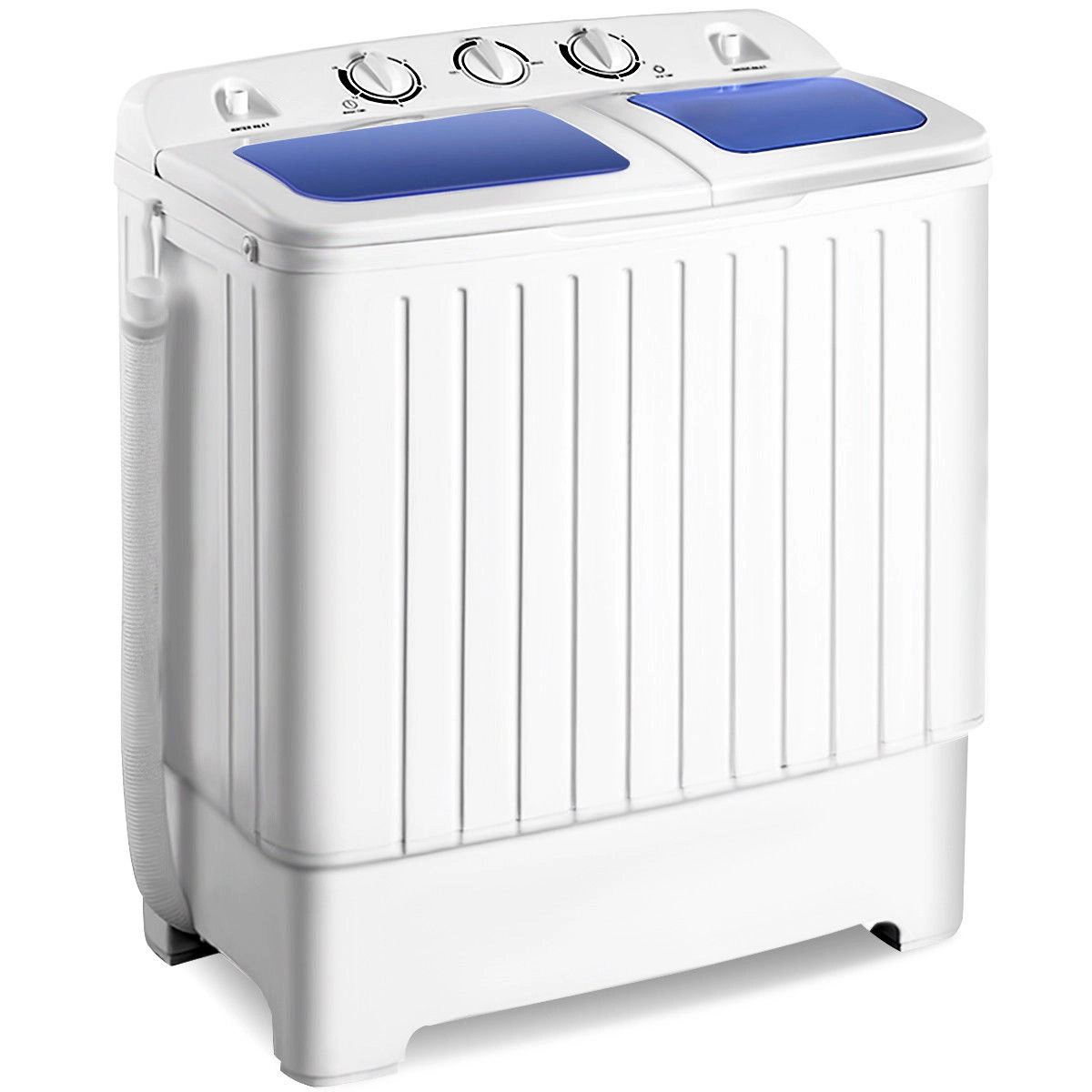 SUGIFT White Twin Tub Portable Washing Machine with 12-lb Washer and 8-lb Spinner 25-in W 14-in D 28.5-in H