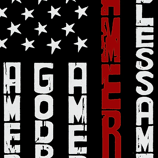 LA Pop Art Men's Word Art T-Shirt - Cross Flag