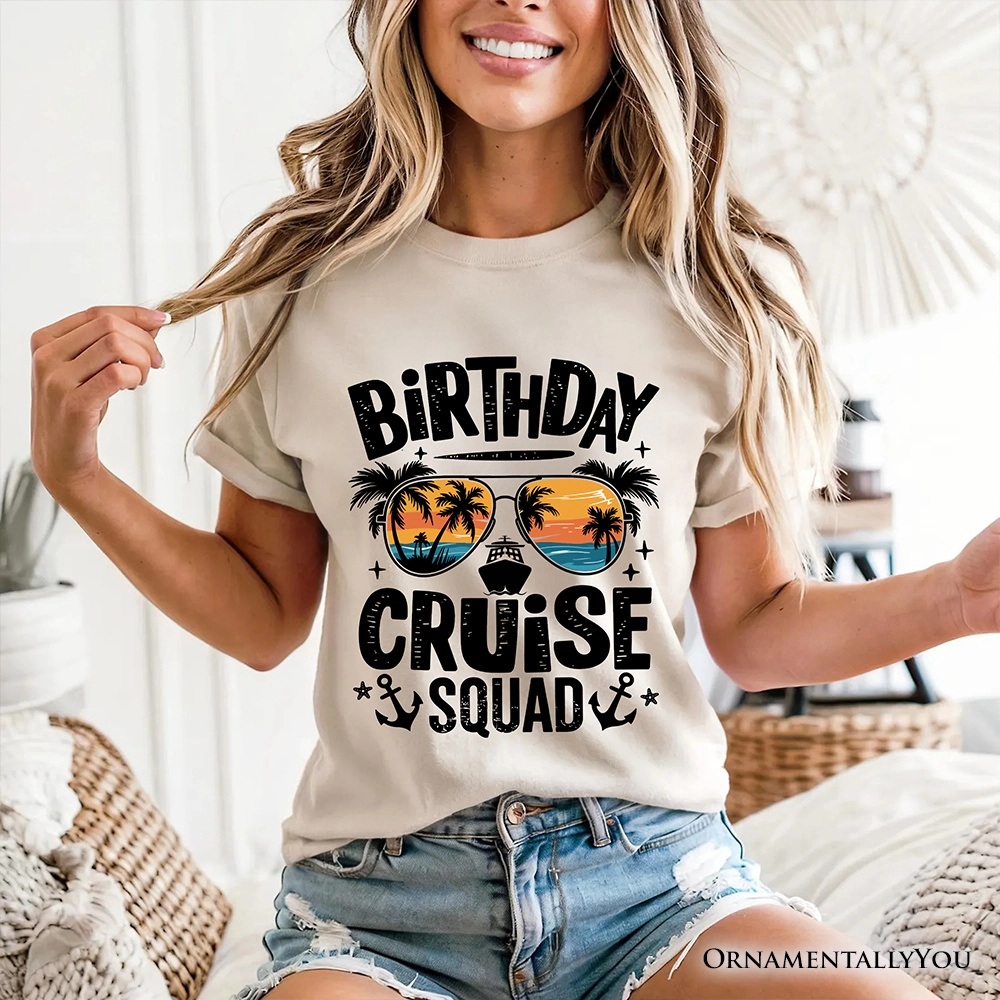 OrnamentallyYou Unisex Birthday Cruise Squad T-Shirt