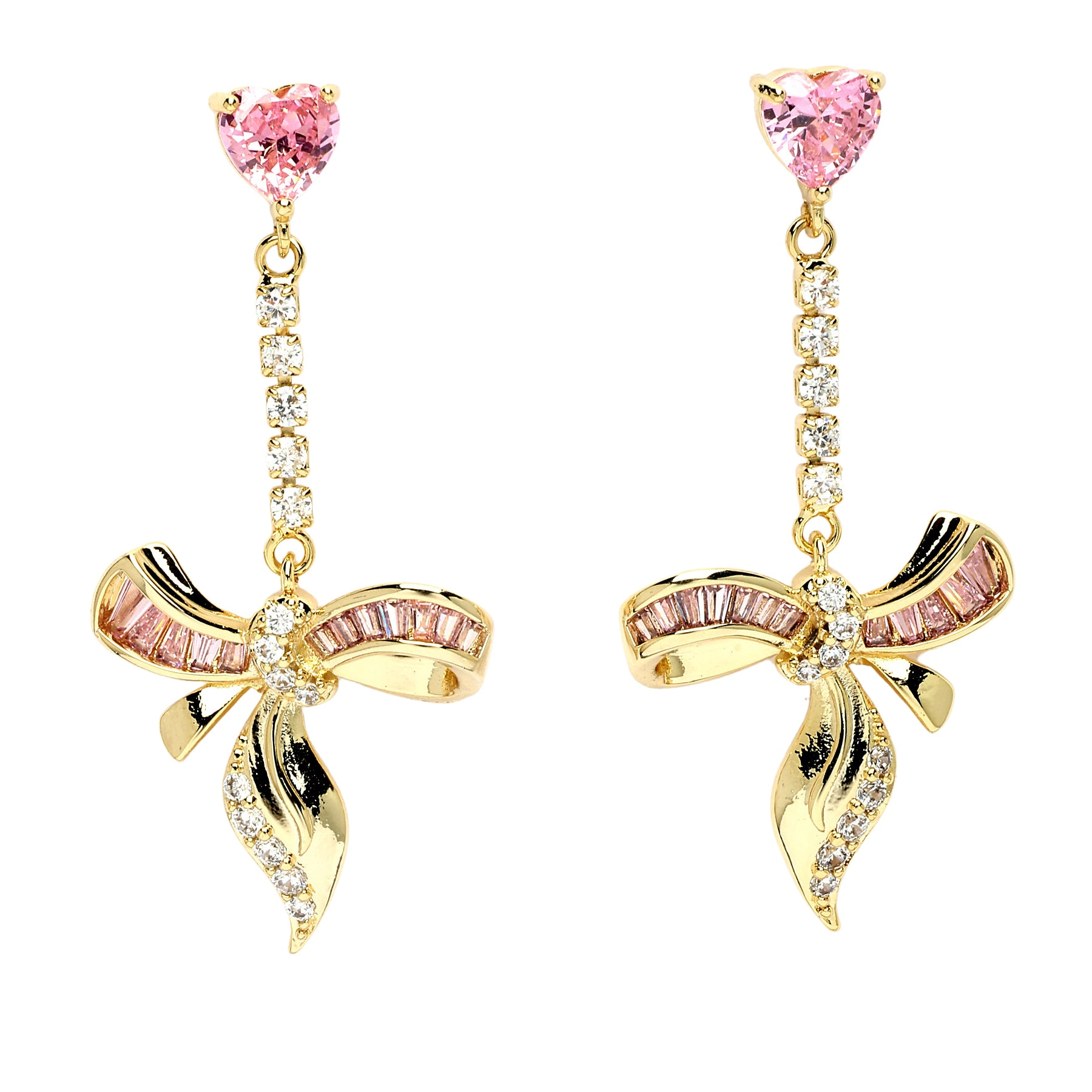 AGP PARIS Womens Diva Elegant Bow Drop Earrings