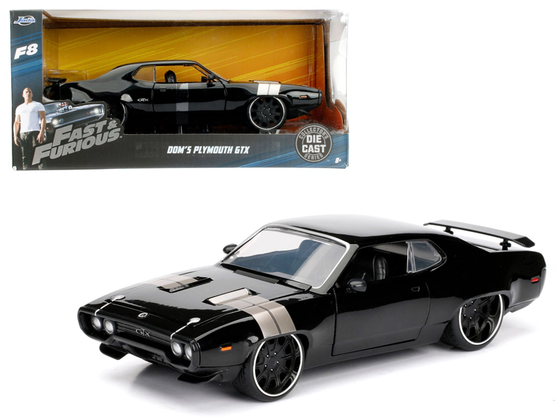 Jada Dom's Plymouth GTX Fast & Furious F8 "The Fate of the Furious" Movie 1/24 Diecast Model Car  by Jada