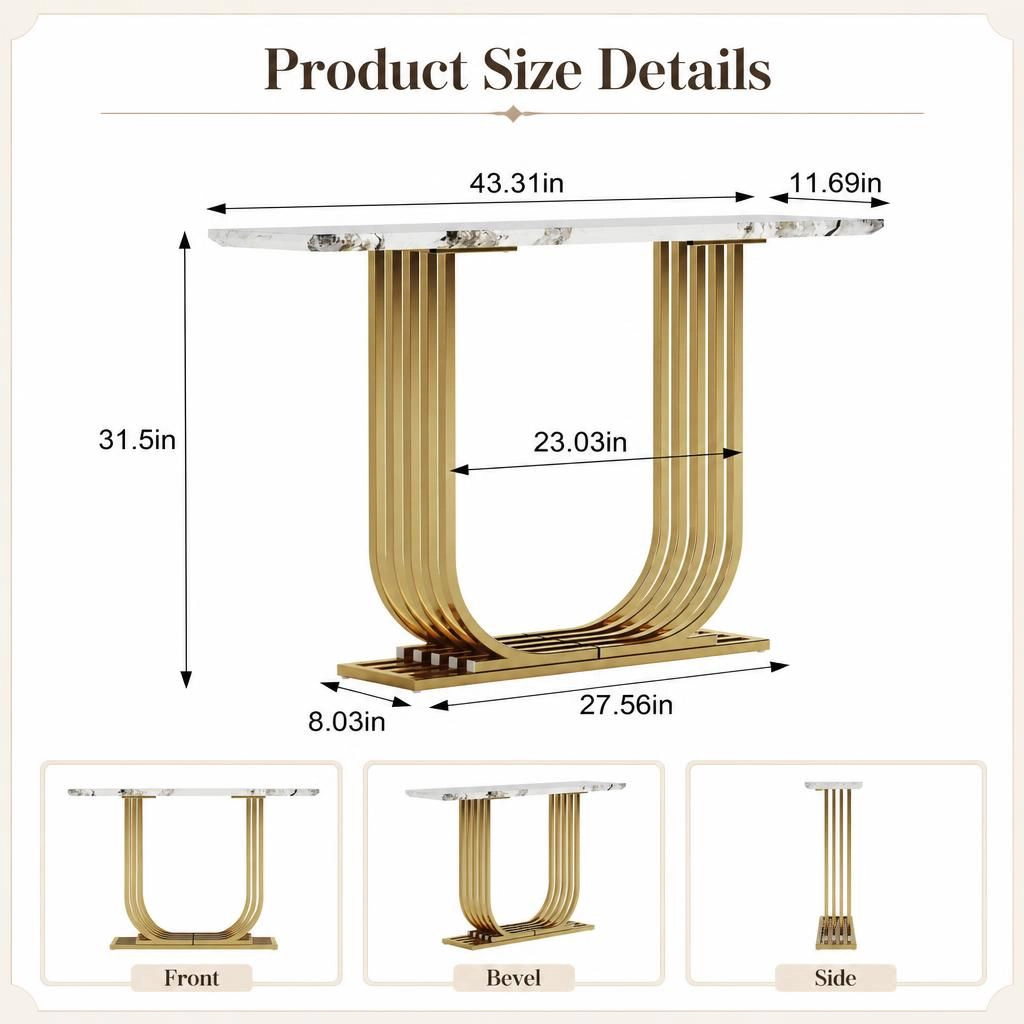 GOODSILO Narrow Long Slim Console Table