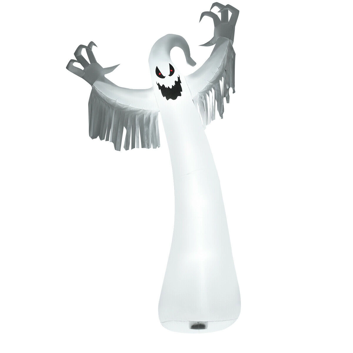 LJG 12 Feet Halloween Inflatable Spooky Ghost with Blower and LED Lights