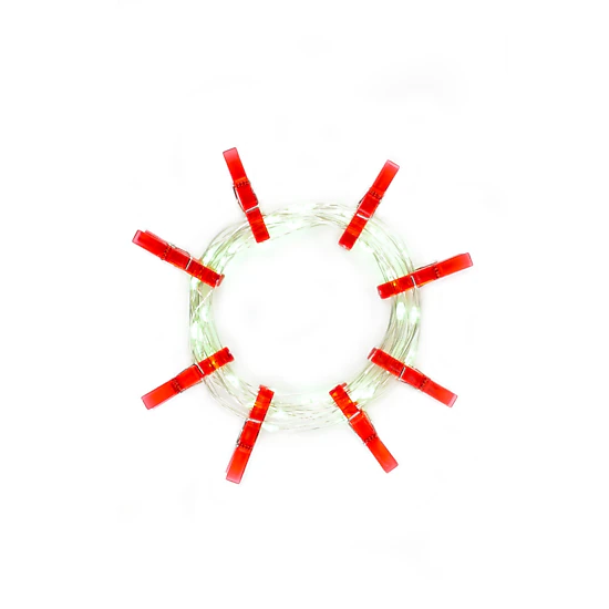 Perfect Holiday Christmas Lights, 36 LED, Battery Operated, Photo Clip ...