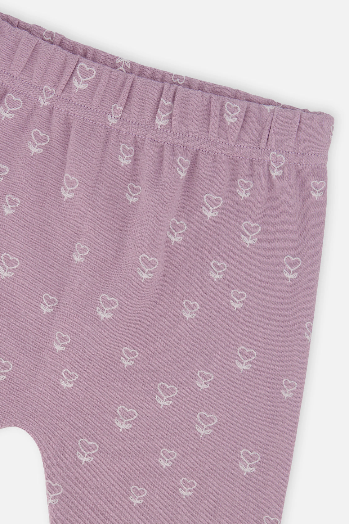 Deux par Girls Organic Cotton Pants and Top Set with Floral Print