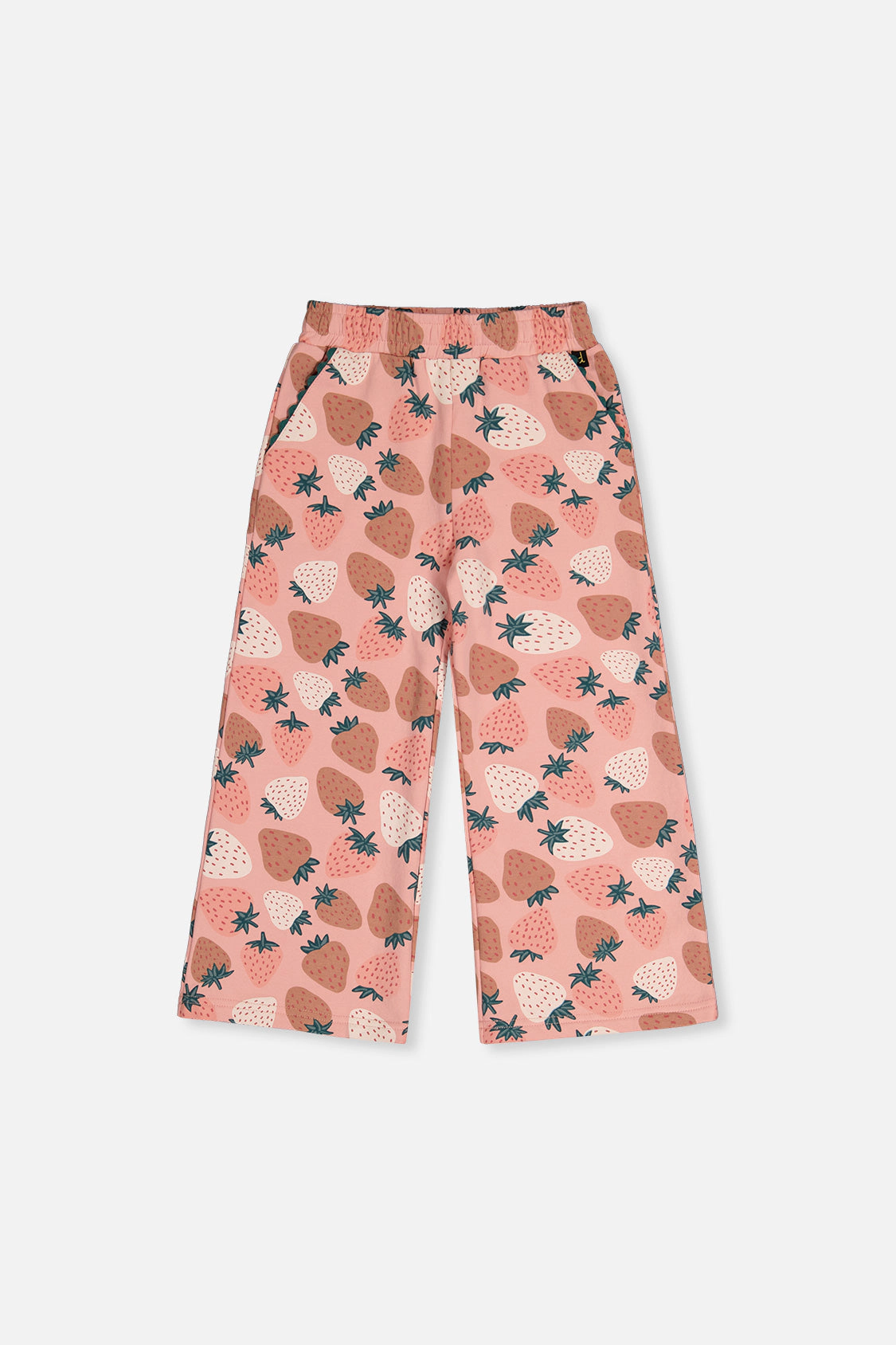 Deux par Girls Strawberry Print Wide Leg Sweatpants