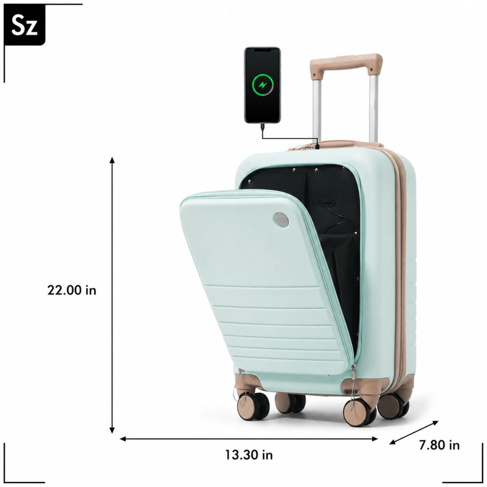 WOW PIONEER Lightweight Hard Case Luggage