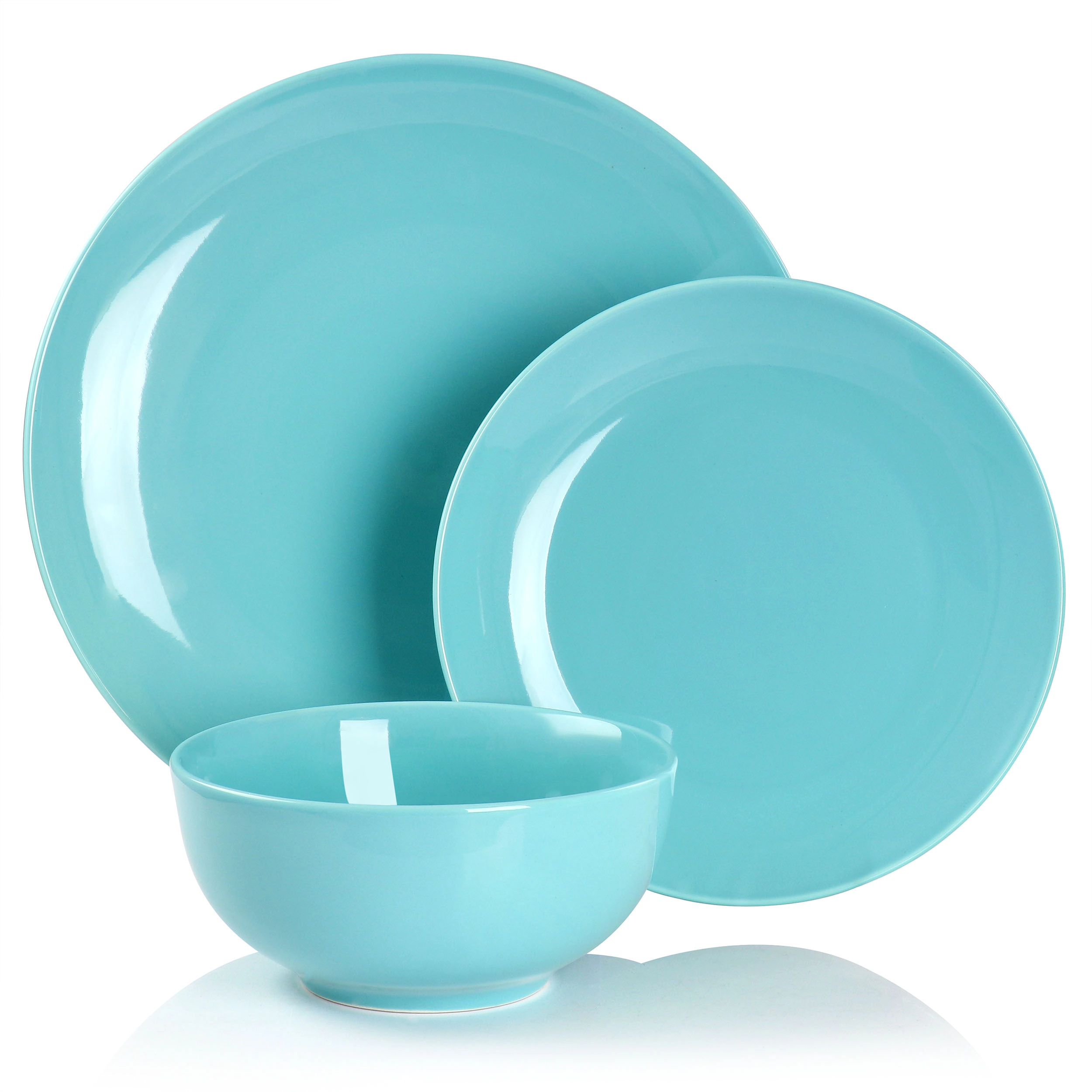 Elama Luna 18 Piece Porcelain Dinnerware Set