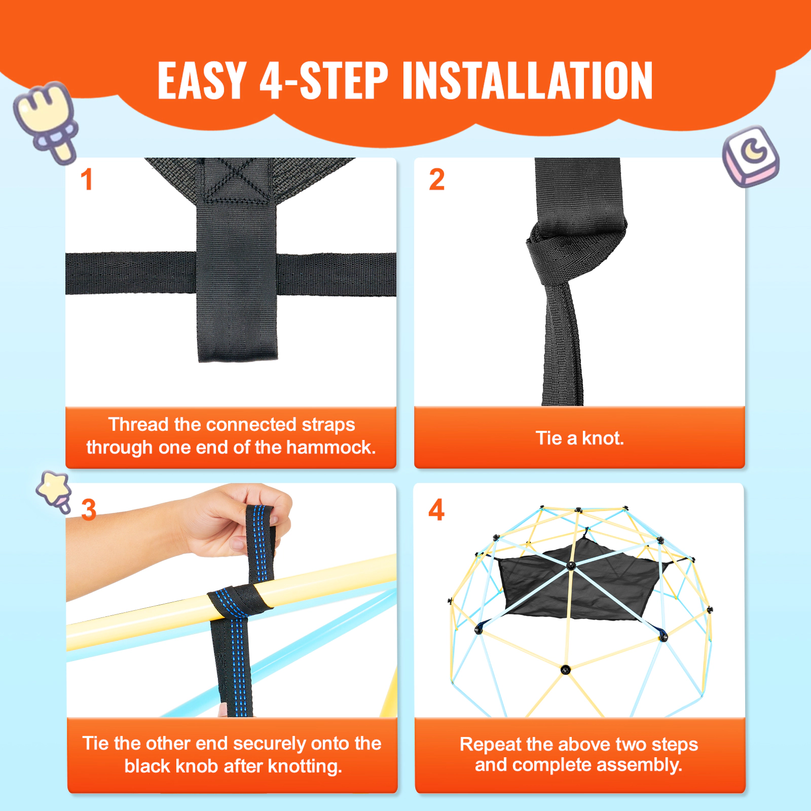 HONGGE Outdoor Jungle Gym Dome Climber for Climbing