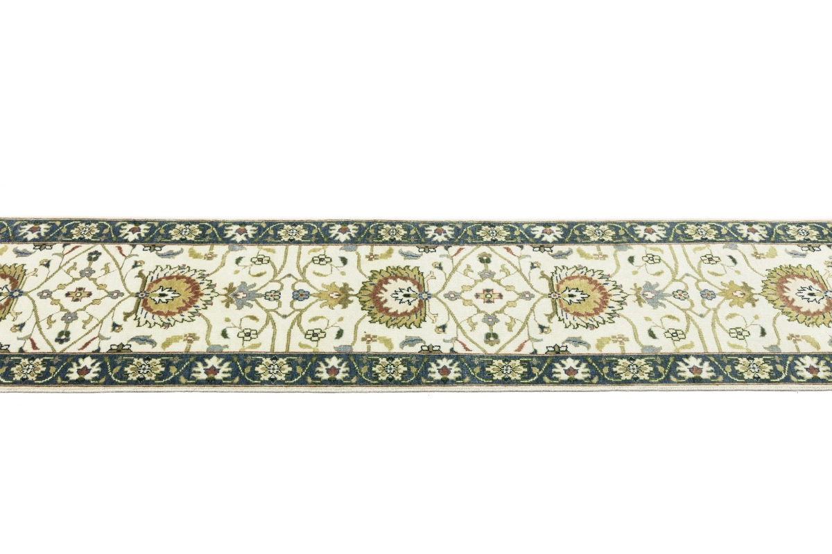 Magic Rugs Cream Floral Osh Chobi 2'6X14 Peshawar Oriental Runner Rug