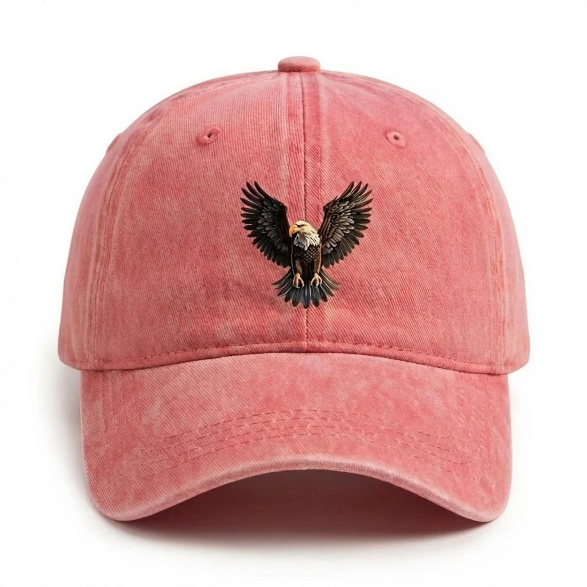 Anna-Kaci Women's Cotton Baseball Cap with Eagle Embroidery Adjustable Strap Casual Everyday Hat