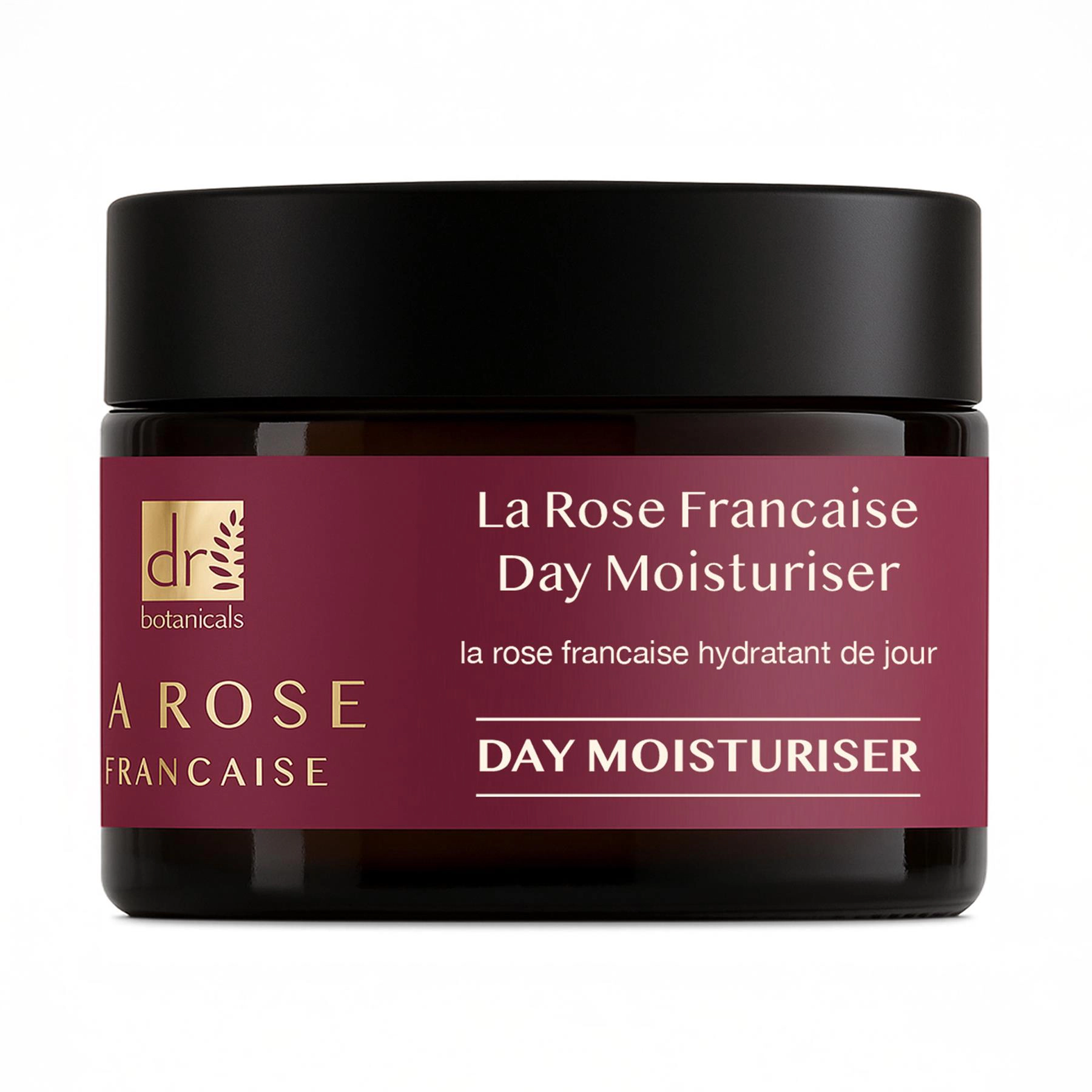 Dr Botanicals La Rose Française Day Moisturiser 50ml - Anti-Aging Brightening Cream
