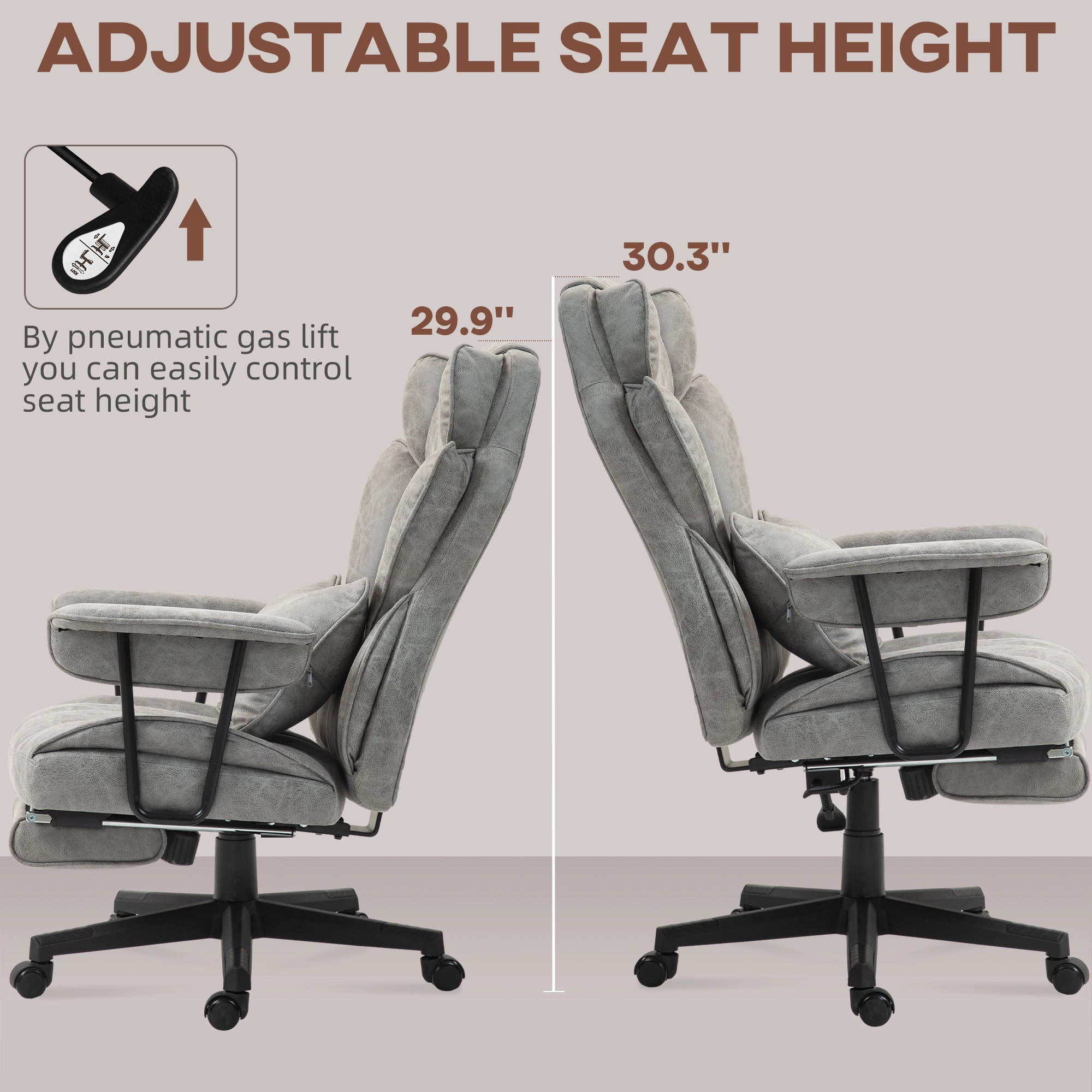 Platinum-Level Office Chairs Massage Office Chair Big and Tall With Heated Lumbar Support