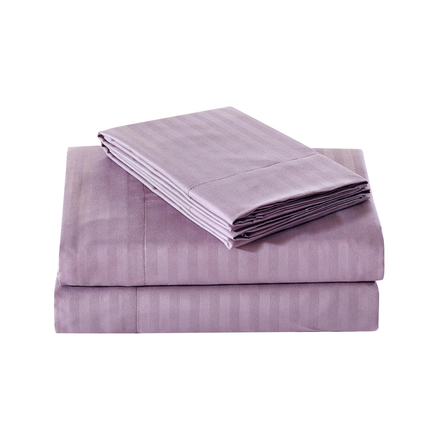 Embossed 1800 Series Wrinkle Resistant Ultra Soft Stripe Premium All Season Bed Sheet Set Queen Ocean Blue