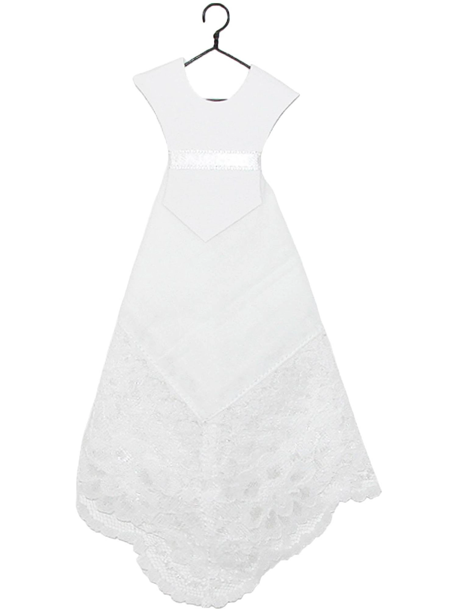 CTM Women's Wedding Dress Handkerchief