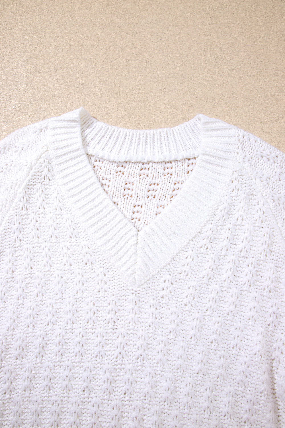 Threaded Pear Women's Emma Ribbed Edge Loose Sweater
