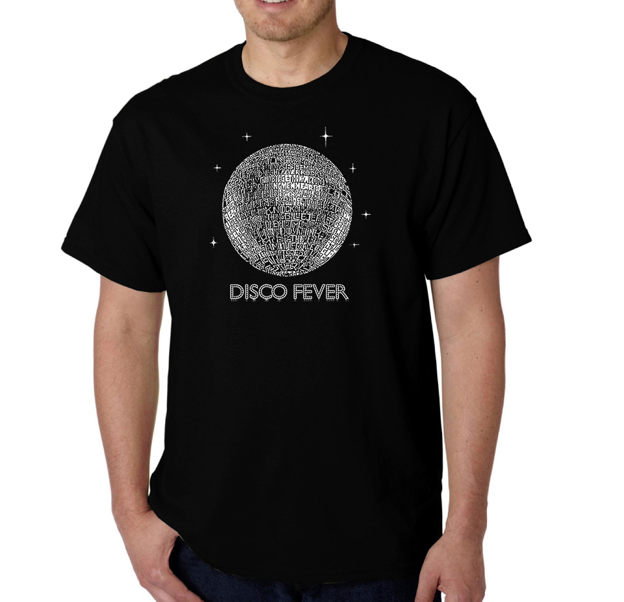 LA Pop Art Men's Word T-Shirt - Disco Ball