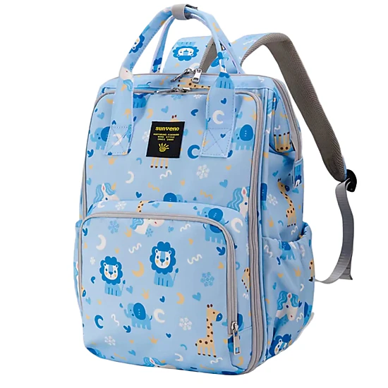 SUNVENO Wide-Open Frame Backpack Diaper Bag