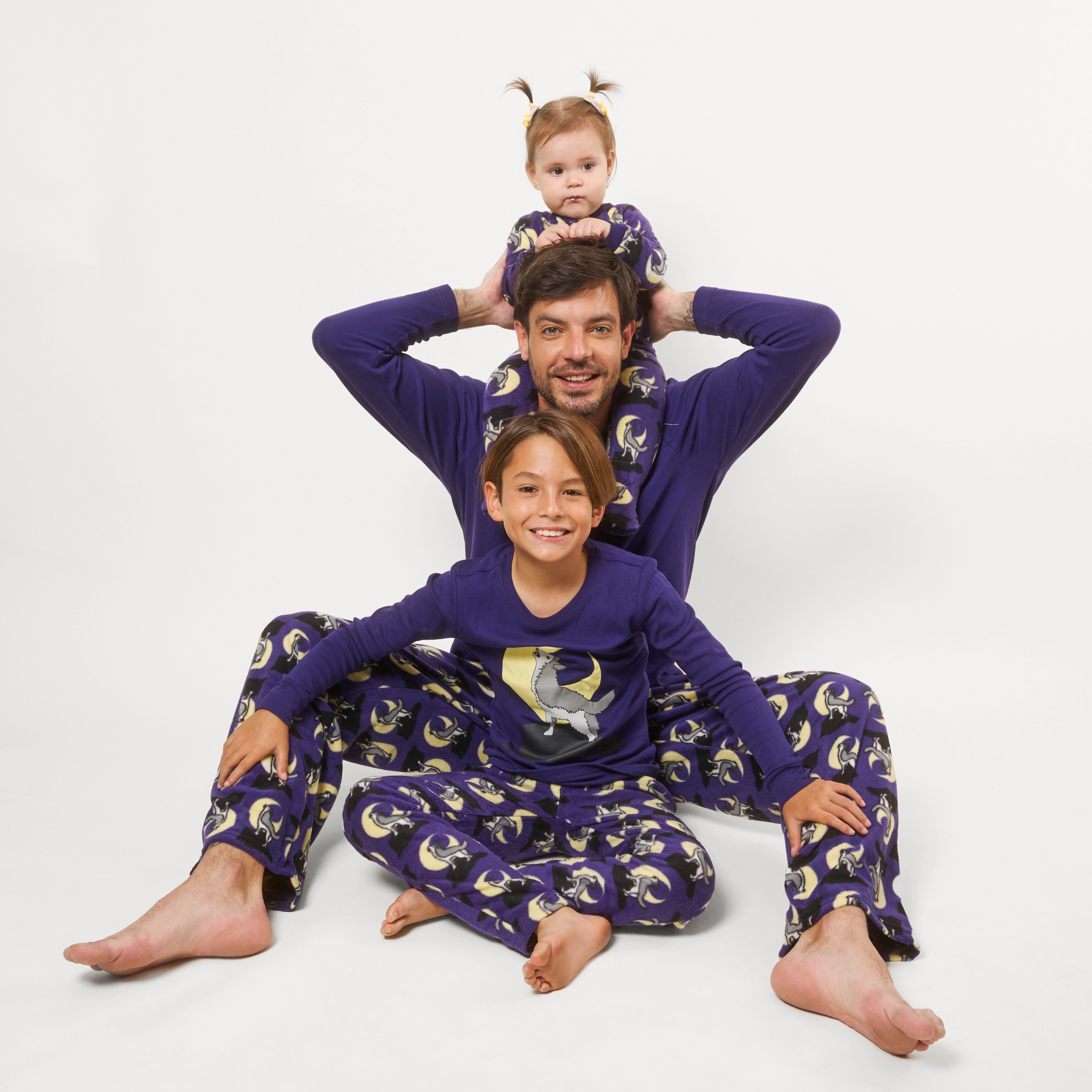 Leveret Baby/Toddler Wolf & Moon Fleece Footed Halloween Pajamas