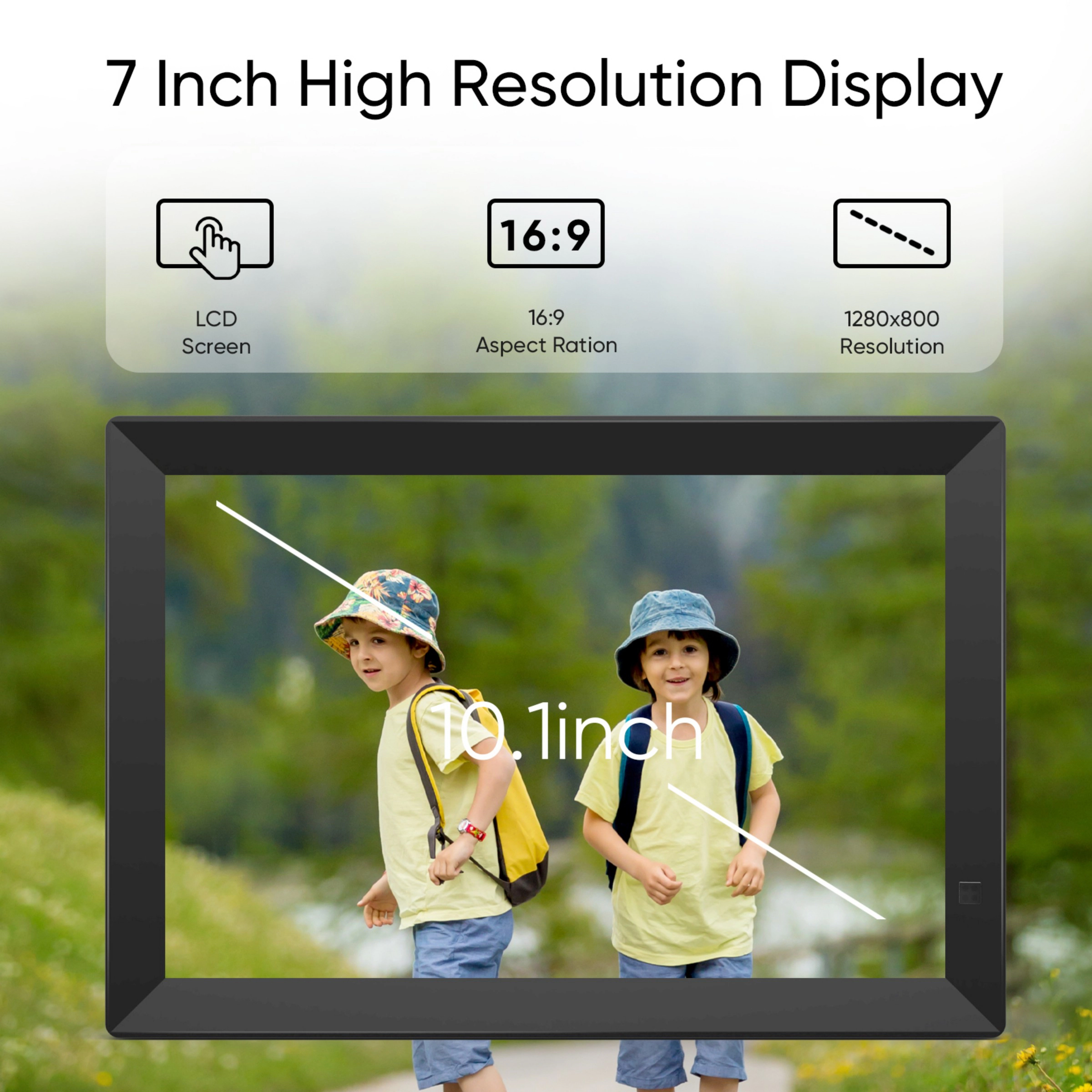 Sonicgrace 10.1" Digital Picture Frame IPS Remote Controlled