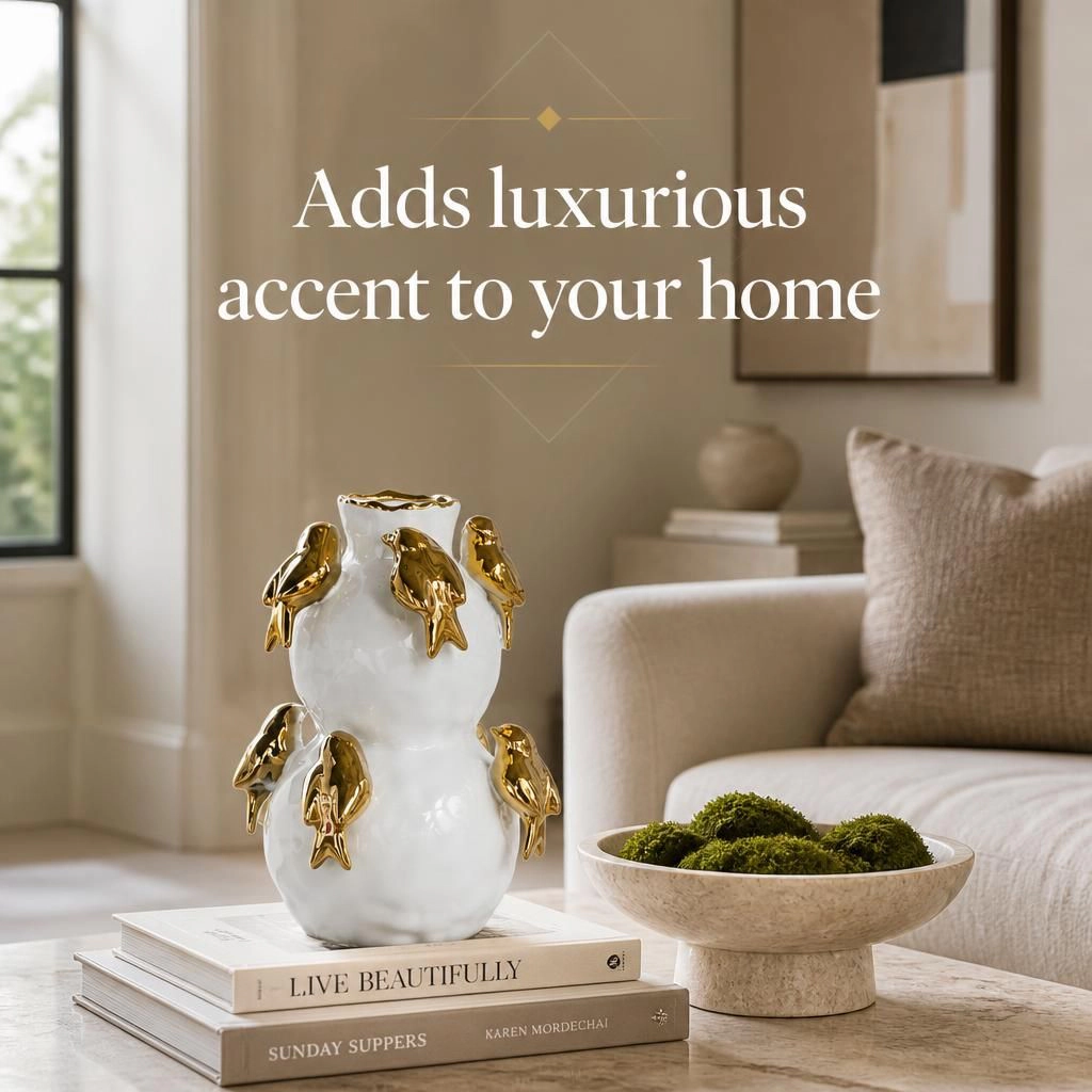 Toemoa Decorative Ceramic Table Vase