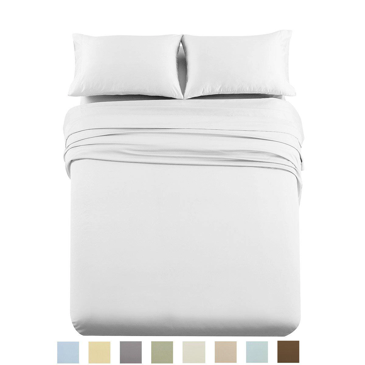 Egyptian Linens 1000 Thread Count Solid Cotton Sateen Deep Pocket Sheet Set